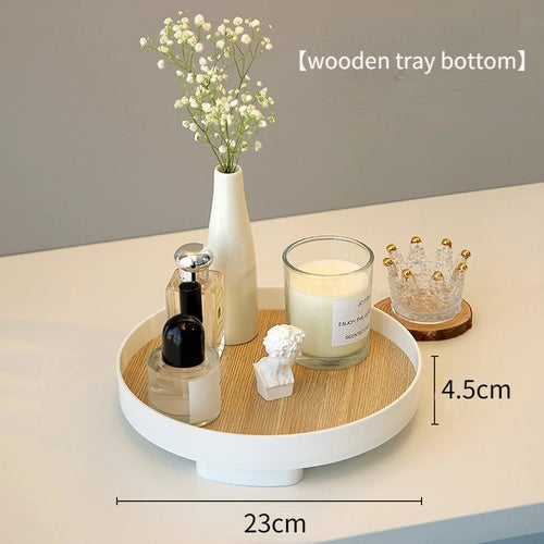 Nordic Wood Storage Tray Household Desktop Sundries Cosmetic Perfume